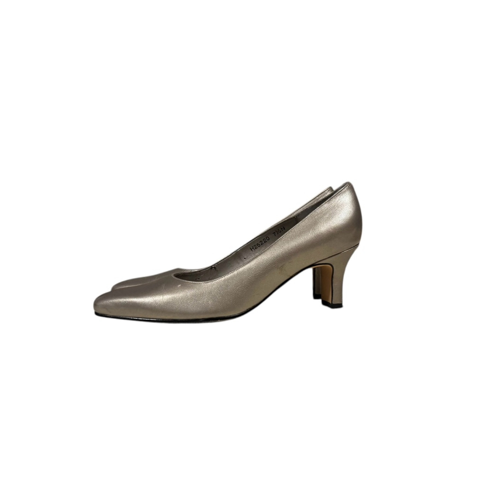 Ross Hommerson Women’s Classic Leather Dress Heels Pumps Square Toe Sz 7.5N​​​ - Picture 8 of 10
